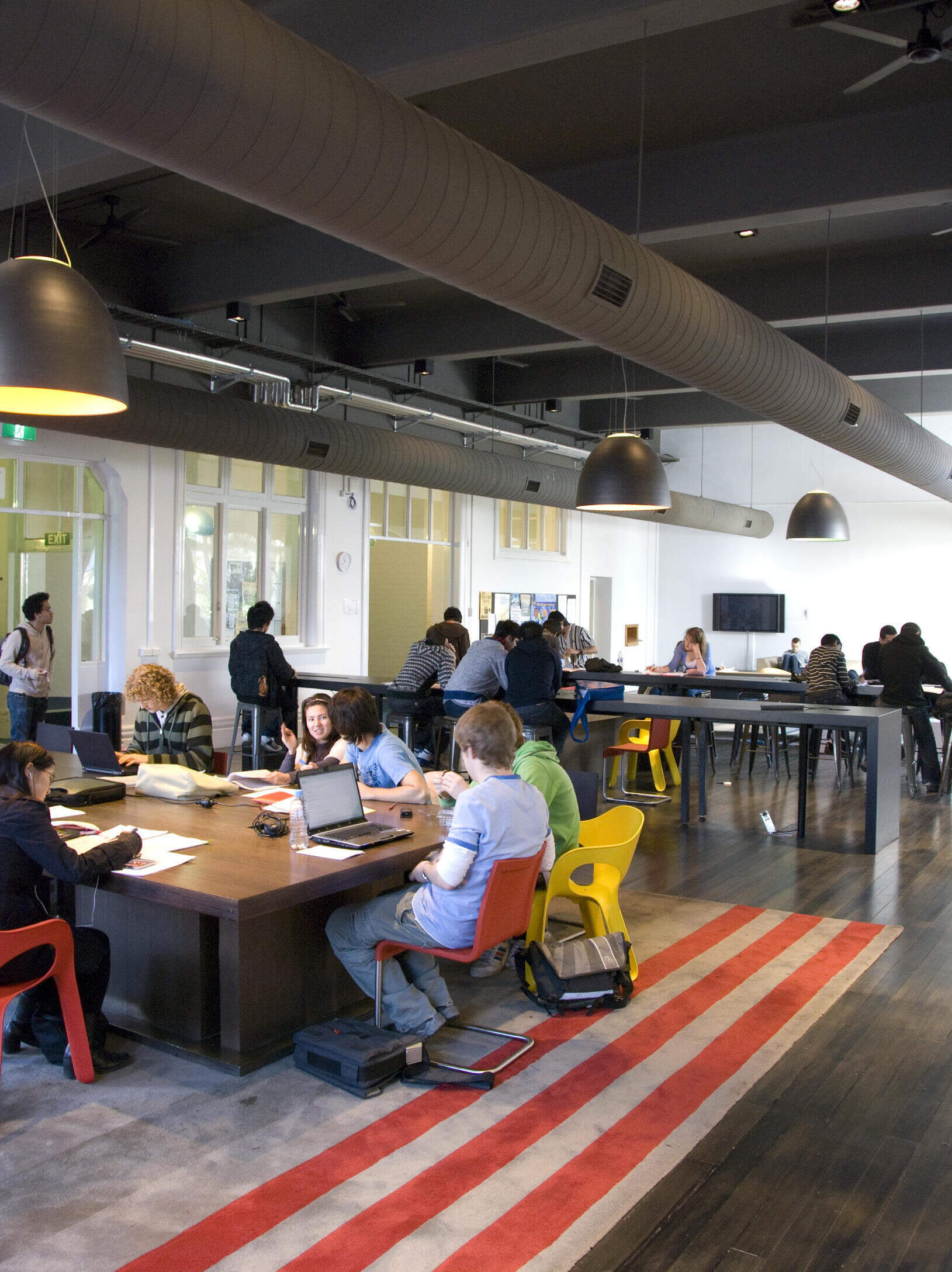 Student Area auf dem Campus der University of Melbourne