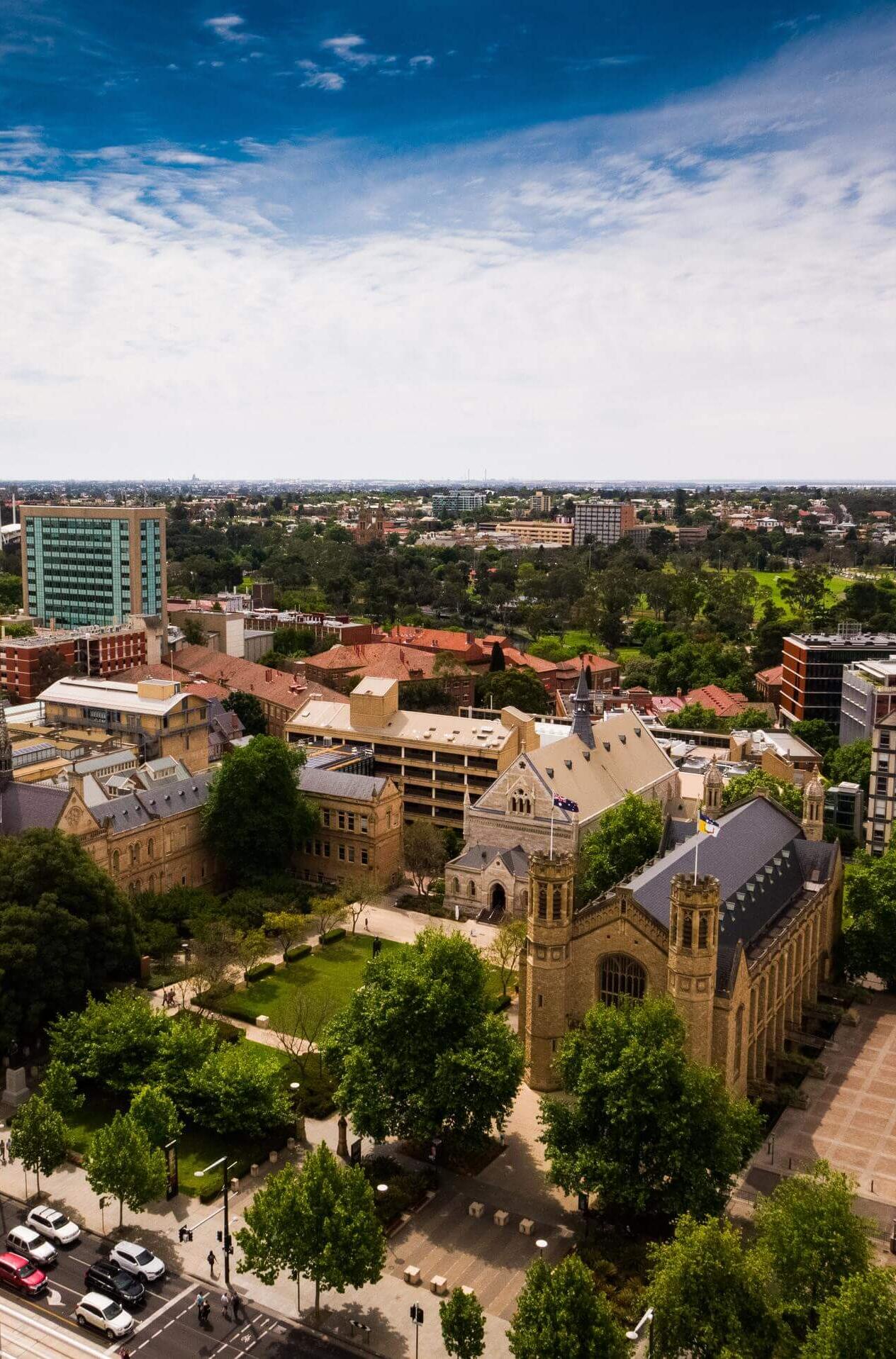 Campus North Terrace der University of Adelaide in Australien