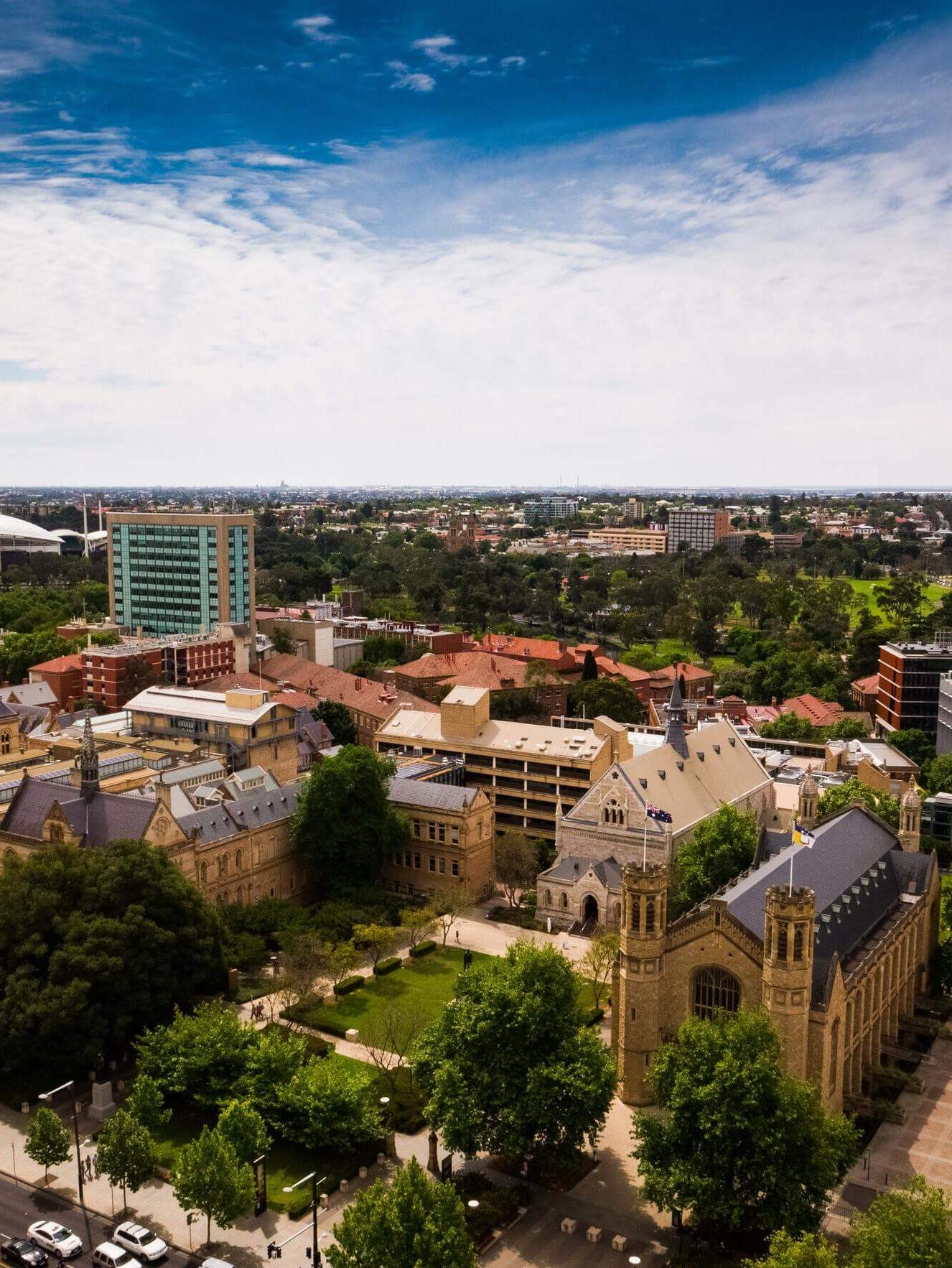 Campus North Terrace der University of Adelaide in Australien