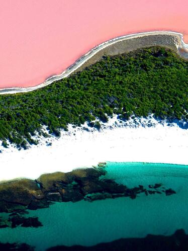 pink lake