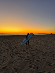 Surfen am Strand