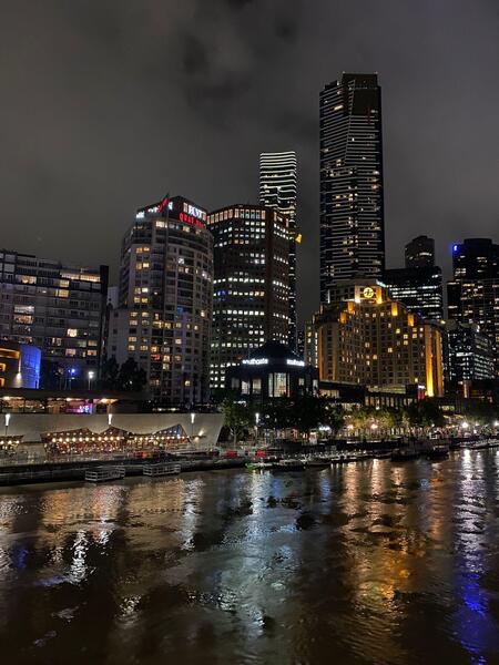 Melbourne bei Nacht