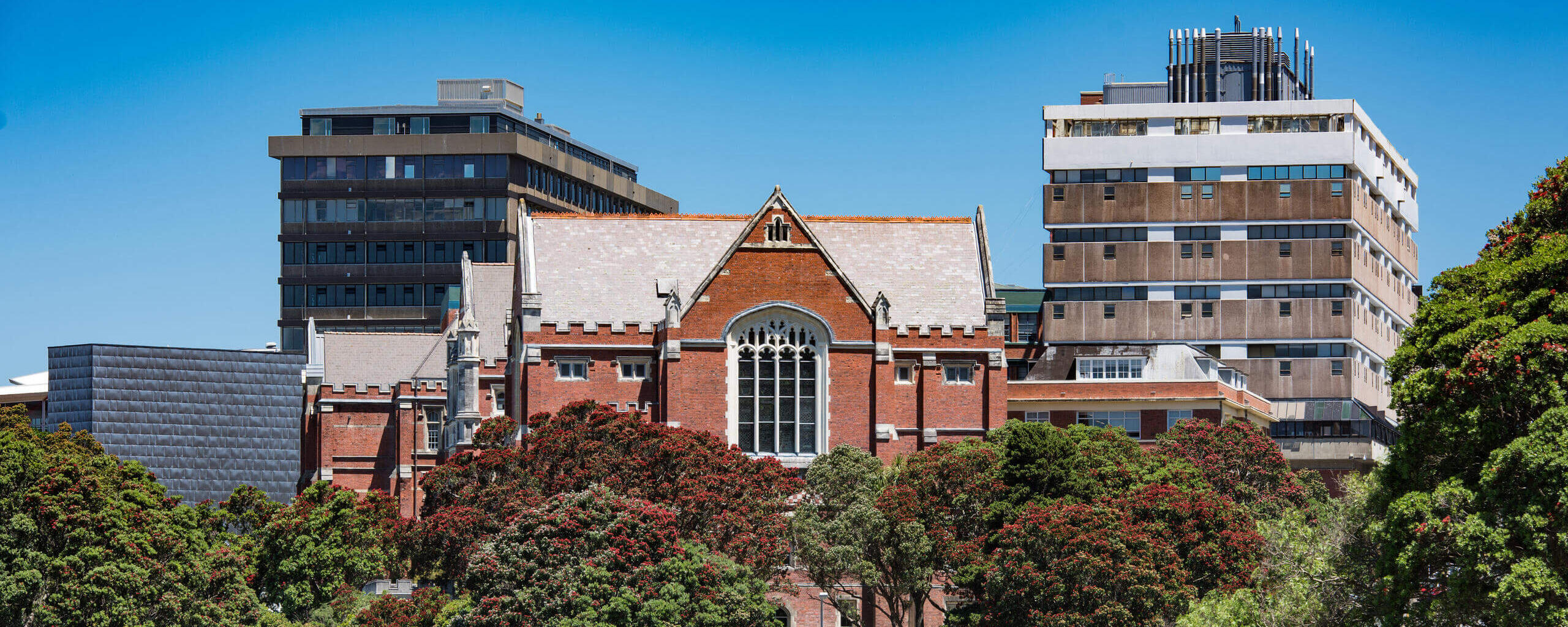 Hunter Building auf dem Kelburn Campus der VUW in Neuseeland