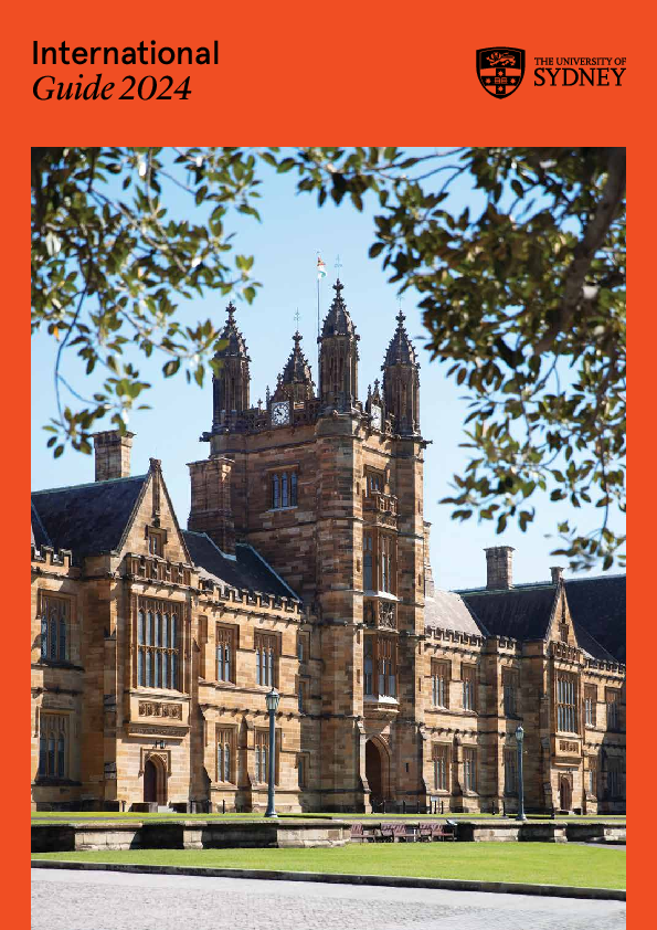 University of Sydney Bachelor/Master Broschüre