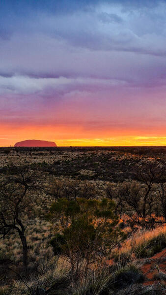 Sonnenuntergang Uluru