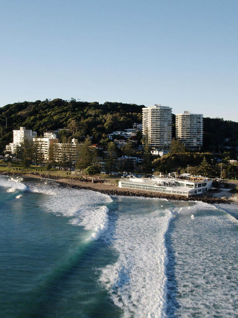 Burleigh Beach in der Nähe der Bond University