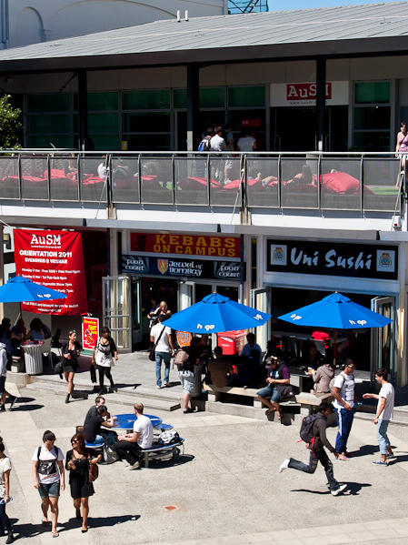 Yard auf dem Campus der AUT in Neuseeland